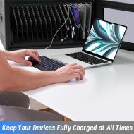 Универсален шкаф за зареждане на до 16 бр. таблети Estillo IP-2316 за монтаж на стена или свободностоящ, 16 x USB-C порта