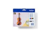 BROTHER LC-127XL ink cartridge black and tri-colour high capacity 1-pack blister without alarm