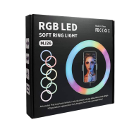 LED Ring осветление  M33, 33см, RGB, 20W, Черен 