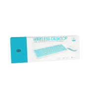 Комплект мишка и клавиатура Fude 1500, Безжични, Черен  