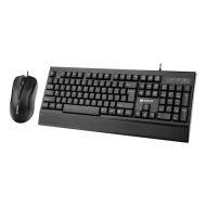 Комплект мишка и клавиатура Mixie X2000, Черен 
