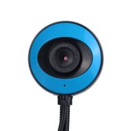 Уеб камера Kisonli PC-12, Микрофон, 480p, Черен 