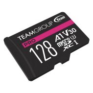 Карта памет Team Group A1 PRO microSDXC 128GB, UHS-I U3, V30, A1 + SD Адаптер