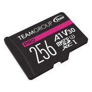 Карта памет Team Group A1 PRO microSDXC 256GB, UHS-I U3, V30, A1, SD Адаптер