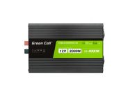 Инвертор GREEN CELL, 12/220V, DC/AC, 2000W/4000W, INVGCP2000LCD  LCD Чиста синусоида