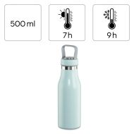 Бутилка за течности Xavax To Go, 500 ml, Неръждаема стомана, Двойна изолация